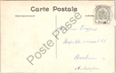 Sint-Niklaas - "Hôtel de Flandre" - Hotel en café-restaurant aan de straathoek – achterzijde van de originele postkaart