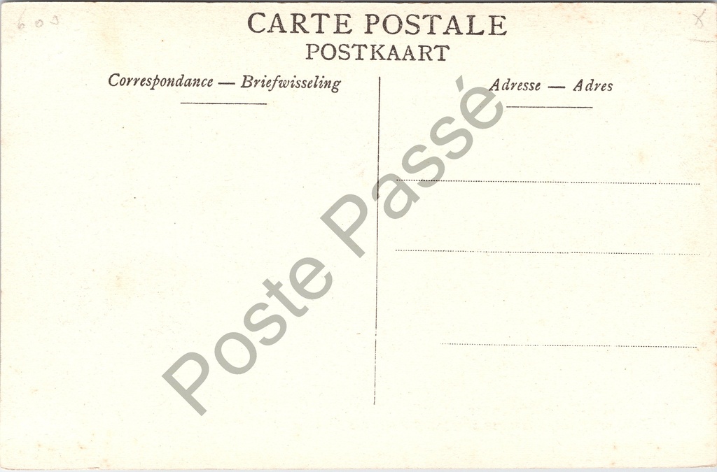 Lebbeke - "Jubelfeesten ter ere van O. L. V. van Lebbeke, op 3 Mei 1908" – achterzijde van de originele postkaart