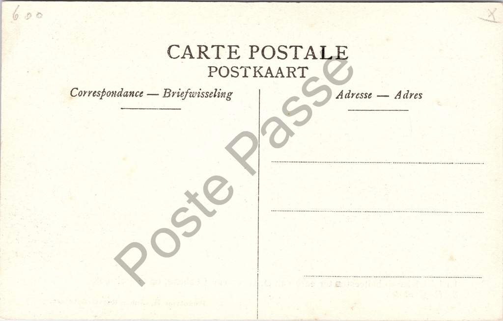 Lebbeke - "Jubelfeesten ter eere van O. L. V. van Lebbeke, op 3 Mei 1908" – achterzijde van de originele postkaart