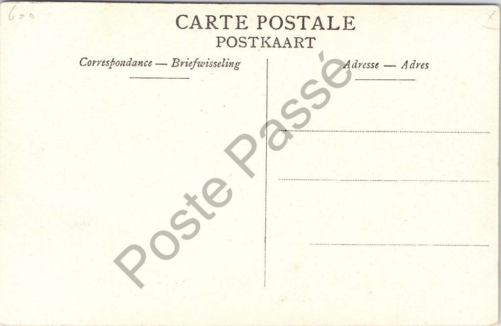 Lebbeke - "Jubelfeesten ter eere van O. L. V. van Lebbeke, op 3 Mei 1908" – achterzijde van de originele postkaart