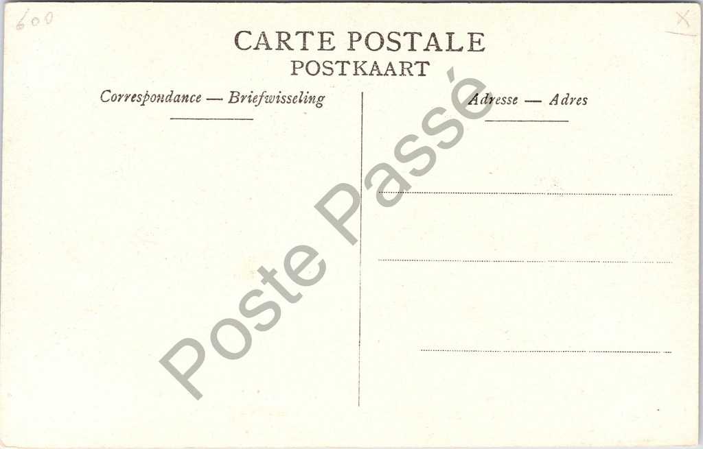 Lebbeke - "Jubelfeesten ter eere van O. L. V. van Lebbeke, op 3 Mei 1908" – achterzijde van de originele postkaart