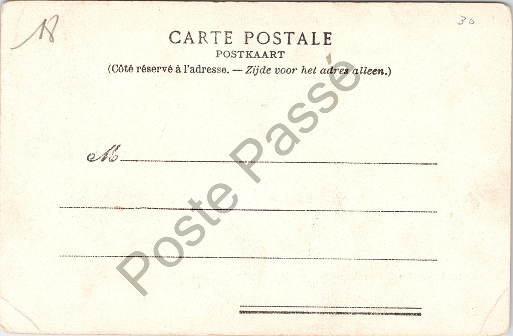 Oostende - "Le Kursaal" - Het Kursaal casino en concertgebouw – achterzijde van de originele postkaart