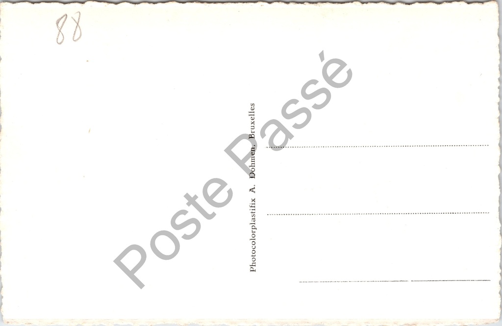 Oostende - "Palais des Thermes et l'Hippodrome" - Thermaalpaleis en renbaan – achterzijde van de originele postkaart