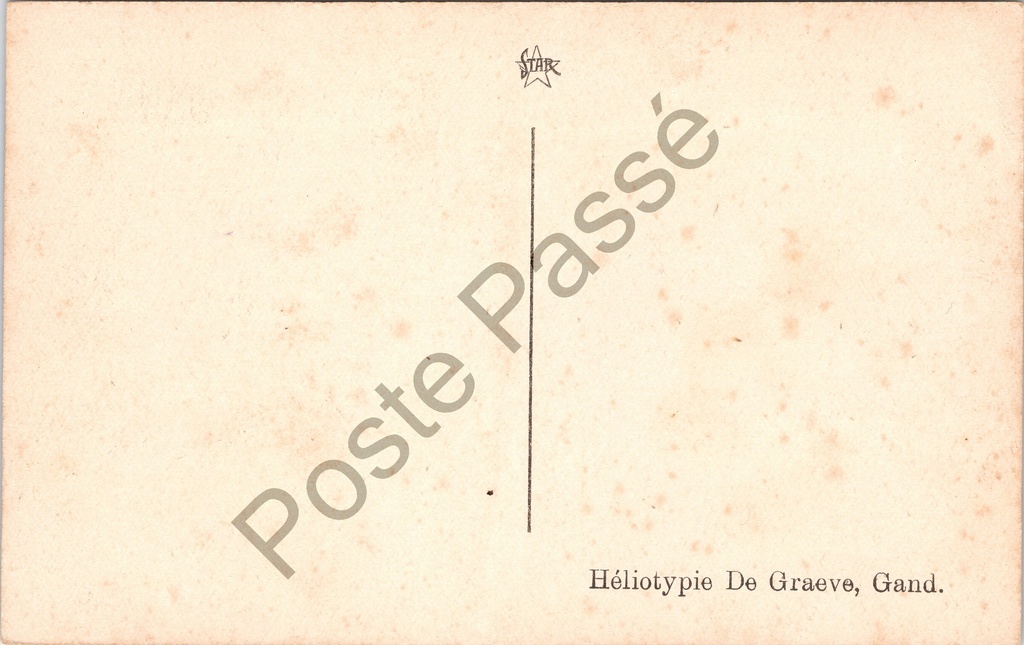 De Haan - "Les Dunes" - De duinen te Wenduine – achterzijde van de originele postkaart