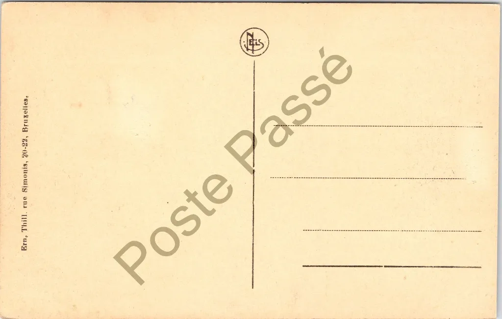 Lokeren - "Château Van Duyse" - Kasteel Van Duyse met torentje en park – achterzijde van de originele postkaart