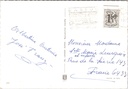 Bastogne - "BASTOGNE" - Meervoudige weergave: château, Place McAuliffe en Mémorial – achterzijde van de originele postkaart
