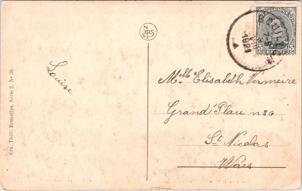 Bouillon - "Souvenir de Bouillon" - Stadswapen en portret van Godefroid de Bouillon – achterzijde van de originele postkaart
