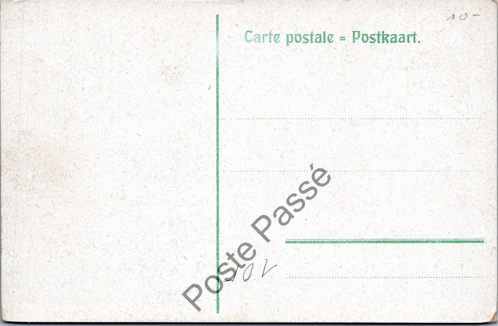 Brussel - "Maison du Roi" - Broodhuis – achterzijde van de originele postkaart