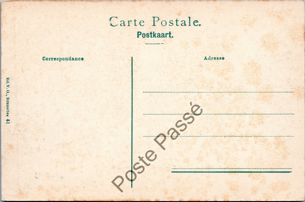 Brussel - "Les Musées Royaux de peinture et sculpture" - Koninklijke Musea – achterzijde van de originele postkaart