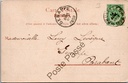 Brussel - "Porte de Hal" - Hallepoort – achterzijde van de originele postkaart