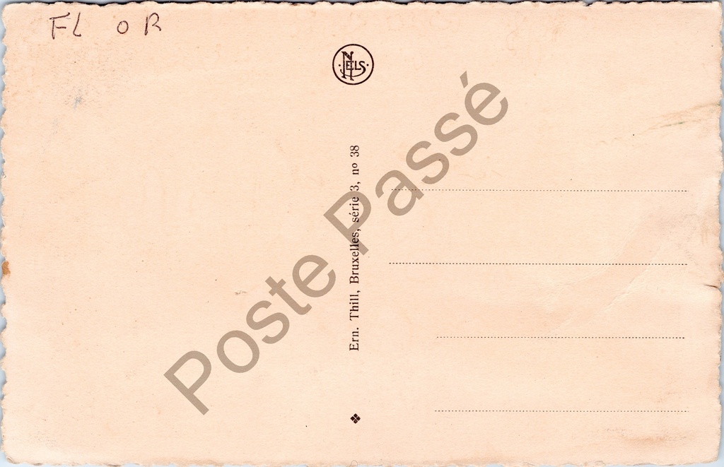 Gent - "Gand La Lys - Ancienne Boucherie (XIIe siècle). Gent De Leie - Oud Vleeschhuis – originele postkaart, afbeelding 2