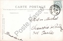 Gent - "L'Entrée du Château des Comtes et le Chemin de Ronde" - Ingang – originele postkaart, afbeelding 2