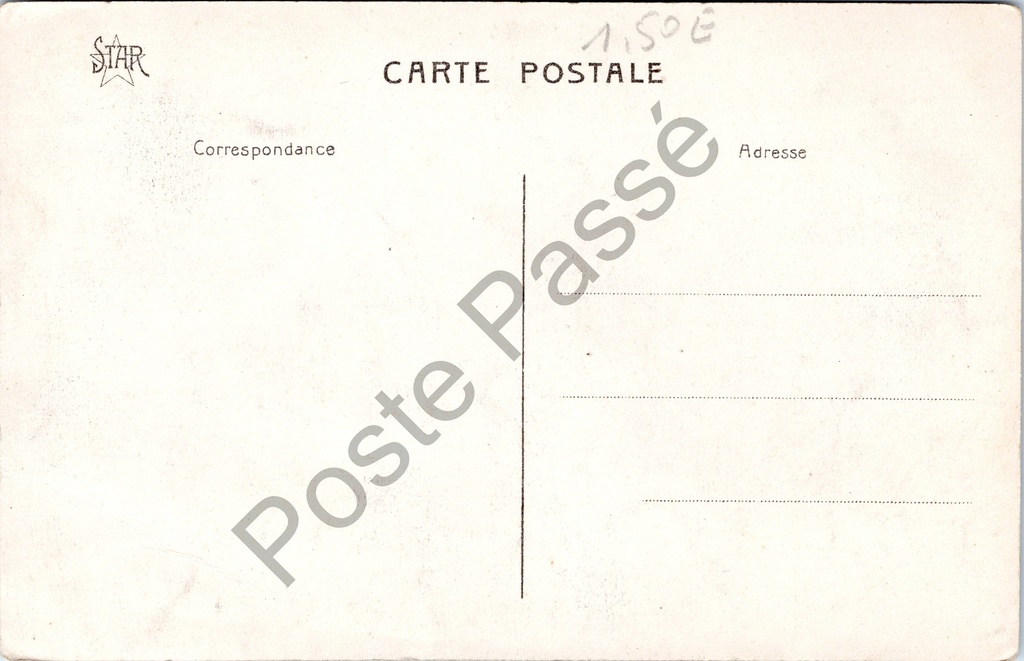 Gent - "Château des Comtes - Le Chemin de Ronde et le Coups de Garde" – achterzijde van de originele postkaart