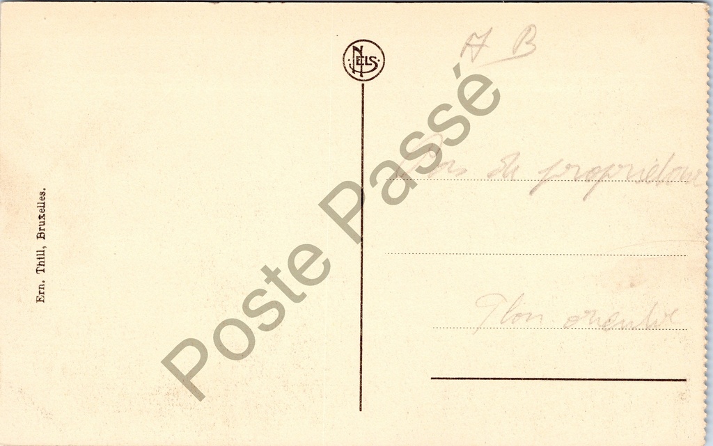 Gent - "Château des Comtes" - Gravensteen – achterzijde van de originele postkaart