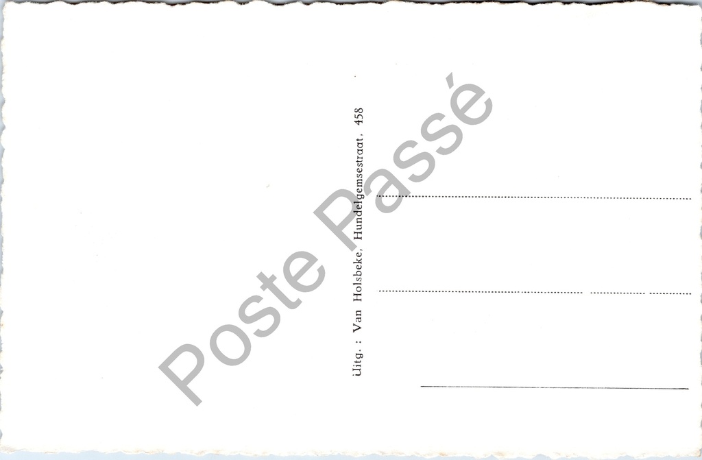 Ledeberg - "Gemeentehuis" - Gemeentehuis van Ledeberg – achterzijde van de originele postkaart