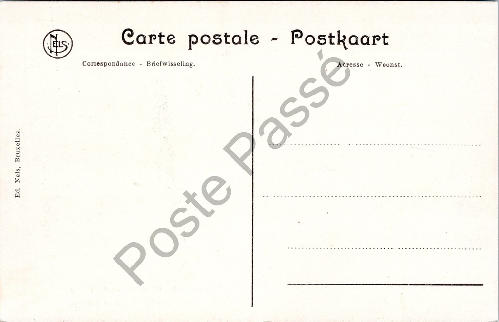 Saffelaere - "Kostschool der Zusters van Liefde. Saffelaere" - Algemeen uitzicht – achterzijde van de originele postkaart