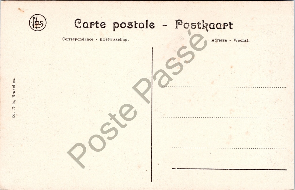Zomergem - "Kostschool der Zusters van Liefde. Saffelaere" - Tuin – achterzijde van de originele postkaart