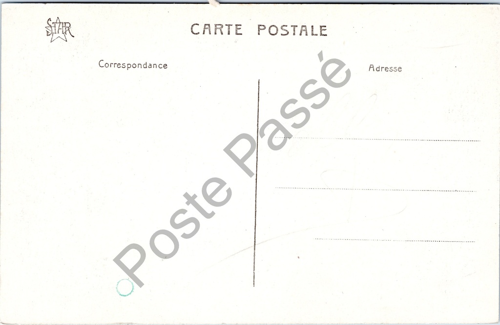 Gent - "Béguinage - Plaine Ste. Beige (Est) / Begijnhof - Ste. Beggas plein (Oost)" – achterzijde van de originele postkaart