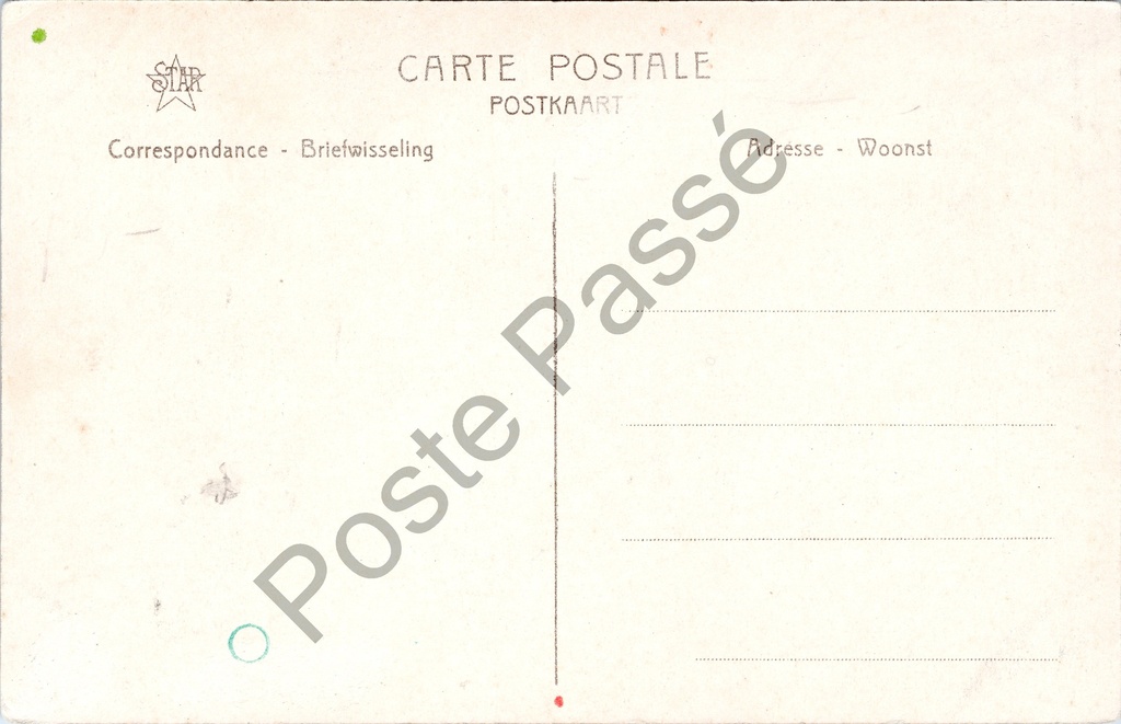Gent - "Béguinage. Porte d'entrée" - Begijnhof ingangspoort Sint-Amandsberg – achterzijde van de originele postkaart