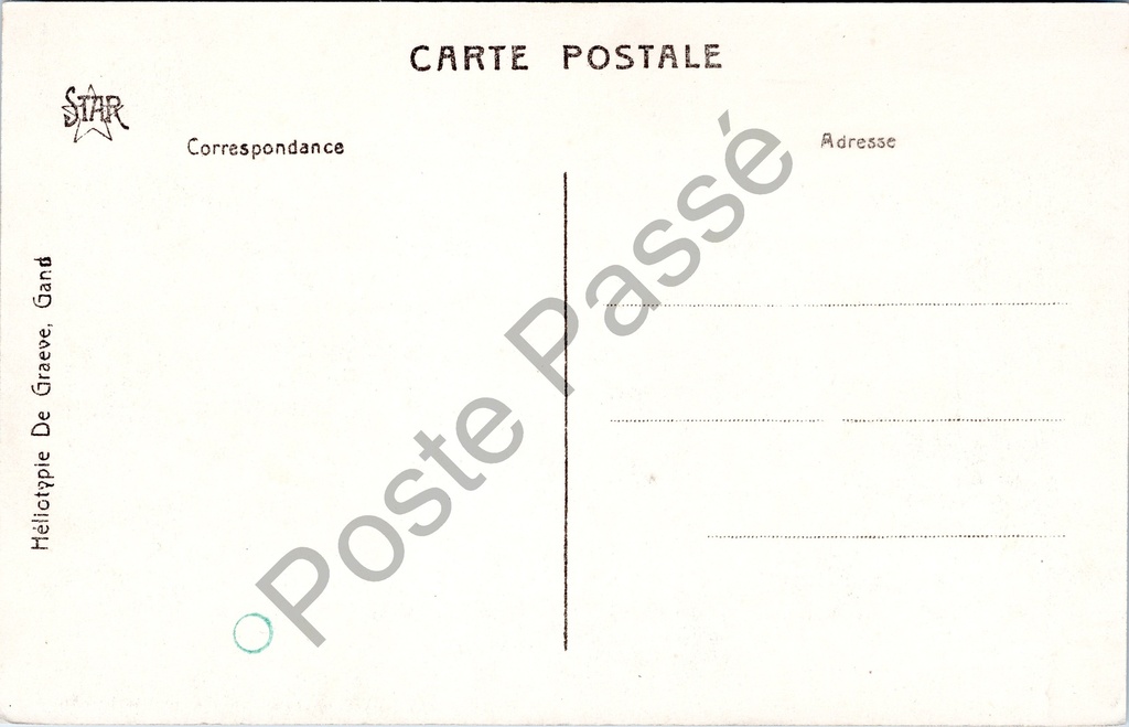 Gent - "Béguinage - Rue Notre Dame / Begijnhof - O. L. Vrouwstraat" - Begijntjes – achterzijde van de originele postkaart