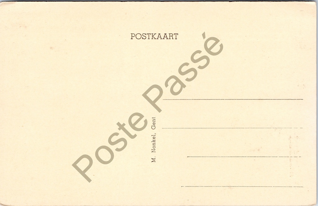 Sint-Amandsberg - "St Amandsberg. — Kerk / Mont-St-Amand. — Eglise" - Kerk – achterzijde van de originele postkaart