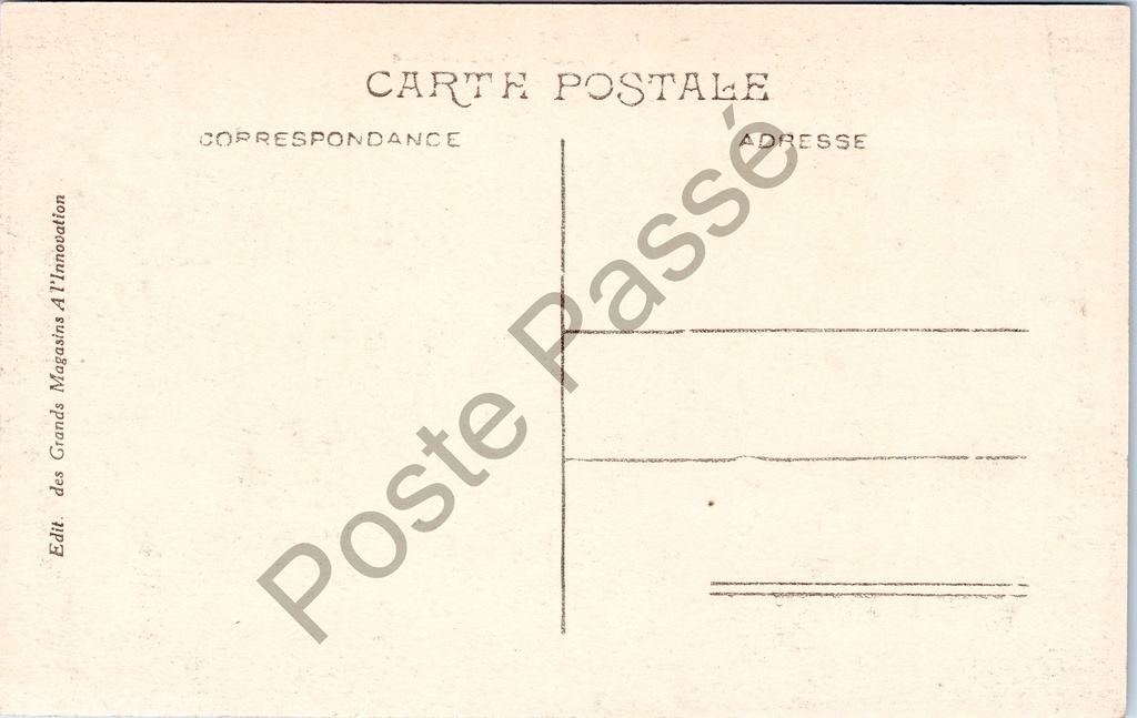 Brugge - "Het Vrije / Palais du Ranc" - Paleis van het Brugse Vrije langs de Reie – achterzijde van de originele postkaart