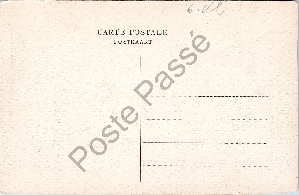 Oudenaarde - "Audenarde - Rue de la Station" - Stationsstraat – achterzijde van de originele postkaart