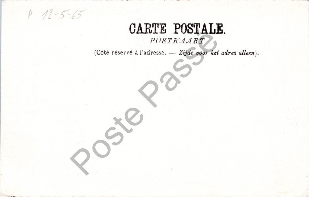 Oudenaarde - "Quai Louise Marie. Eglise de Pamele." - Kaai Louise Marie – achterzijde van de originele postkaart