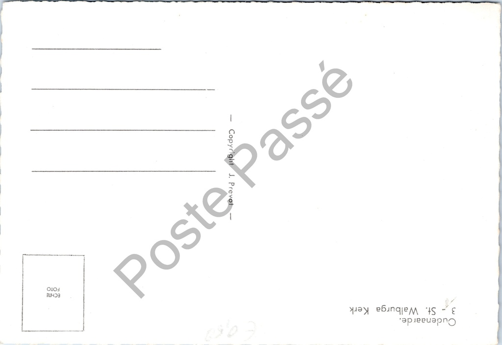 Oudenaarde - "St. Walburga Kerk" - Sint-Walburgakerk – achterzijde van de originele postkaart