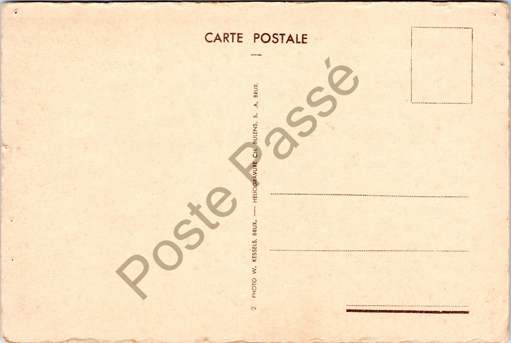 Dinant - "arrivée des voyageurs" - Aankomst van reizigers aan de Maaskade – achterzijde van de originele postkaart