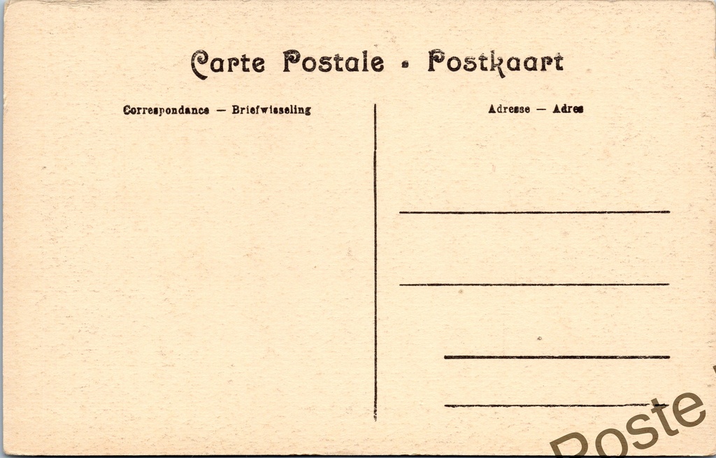Antwerpen - "La Sainte Vierge nourrisant de son lait les différents ordres – achterzijde van de originele postkaart