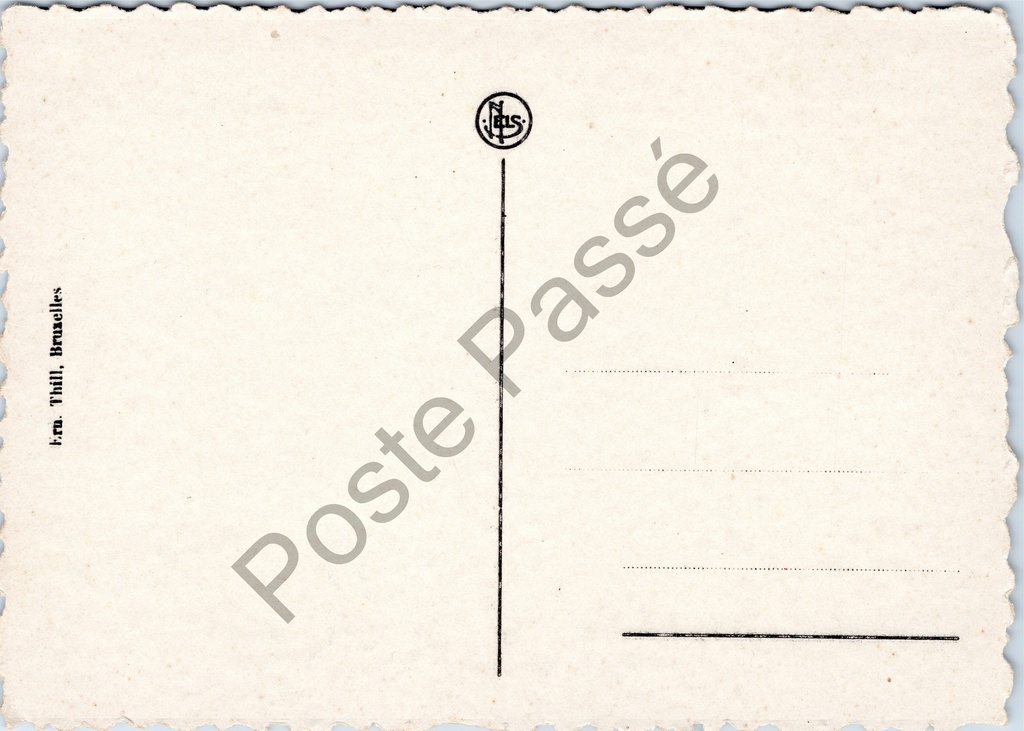 Brussel - "Colonne du Congrès" - Congreskolom – achterzijde van de originele postkaart