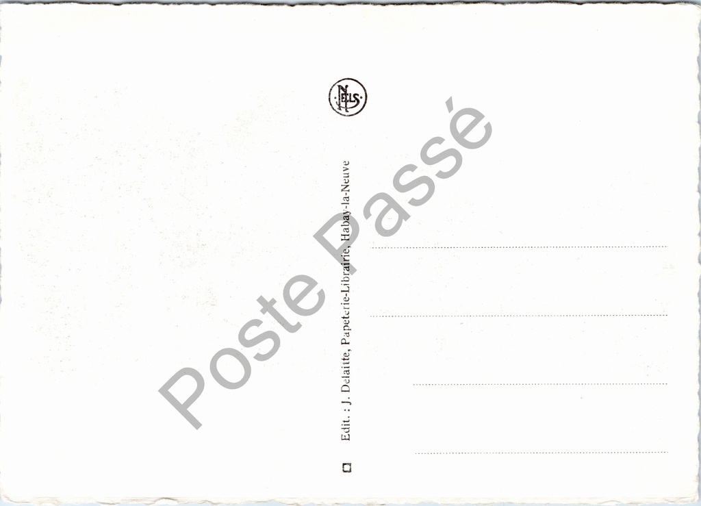 Habay-la-Neuve - "Rue de la Gare" - Stationsstraat – achterzijde van de originele postkaart