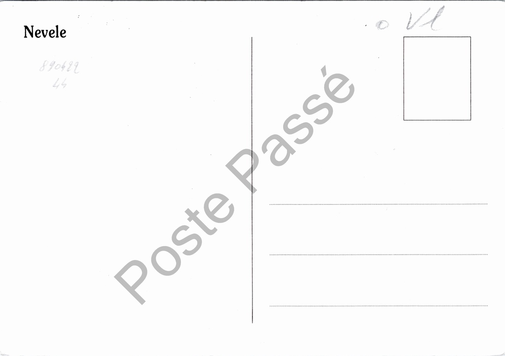 Nevele - "Nevele" - Schoolgebouw of instituut – achterzijde van de originele postkaart