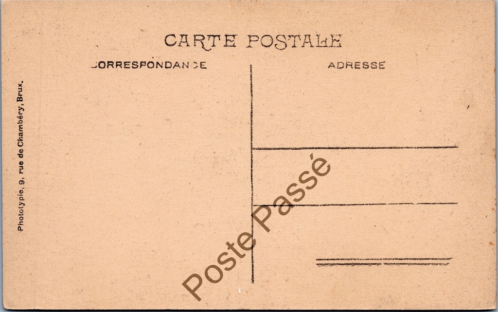 Schaarbeek - "Lac au Parc Josaphat" - Meer in Josaphatpark – achterzijde van de originele postkaart