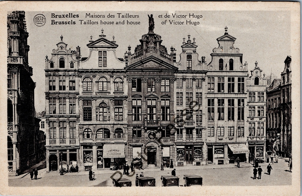 Brussels - "Maisons des Tailleurs et de Victor Hugo" - Guild houses on the Grand Place including the house where Victor Hugo lived