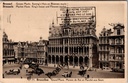 Brussel - "Grand'Place. Maison du Roi et Marché aux fleurs" - Grote Markt met Broodhuis en bloemenmarkt