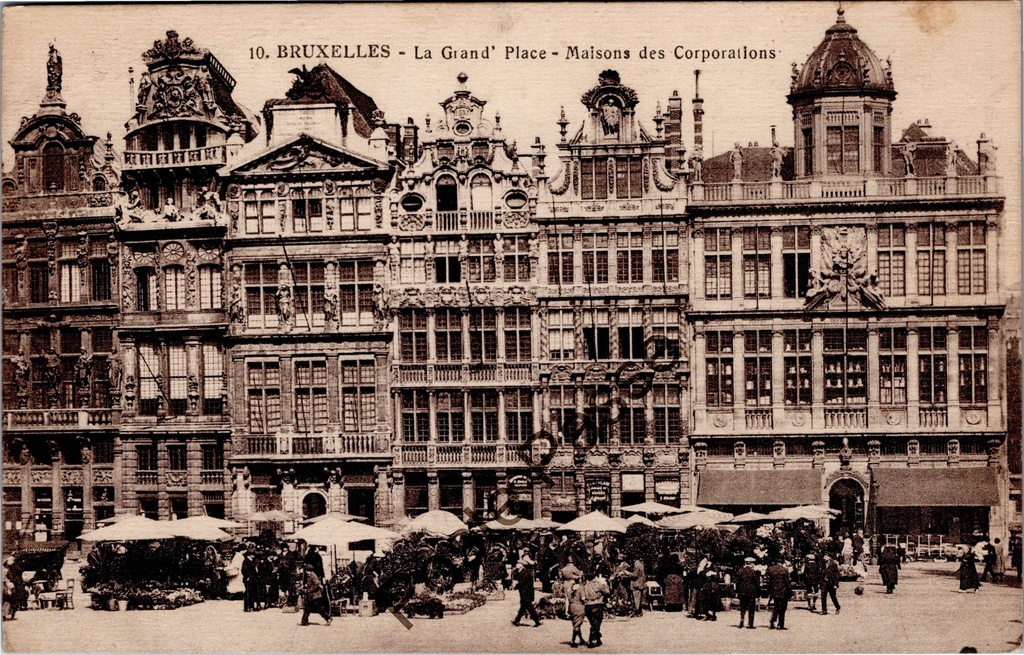 [Brussel0506] Bruxelles - "La Grand' Place - Maisons des Corporations" - Grand Place avec maisons des corporations