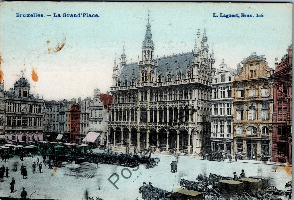Brussel - "La Grand'Place" - Grote Markt met Broodhuis