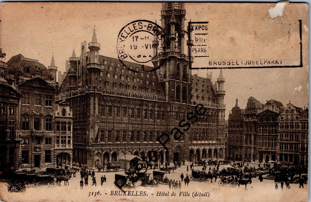 [Brussel0336] Brussels - "Hôtel de Ville" - Town Hall on the Grand Place (detail)