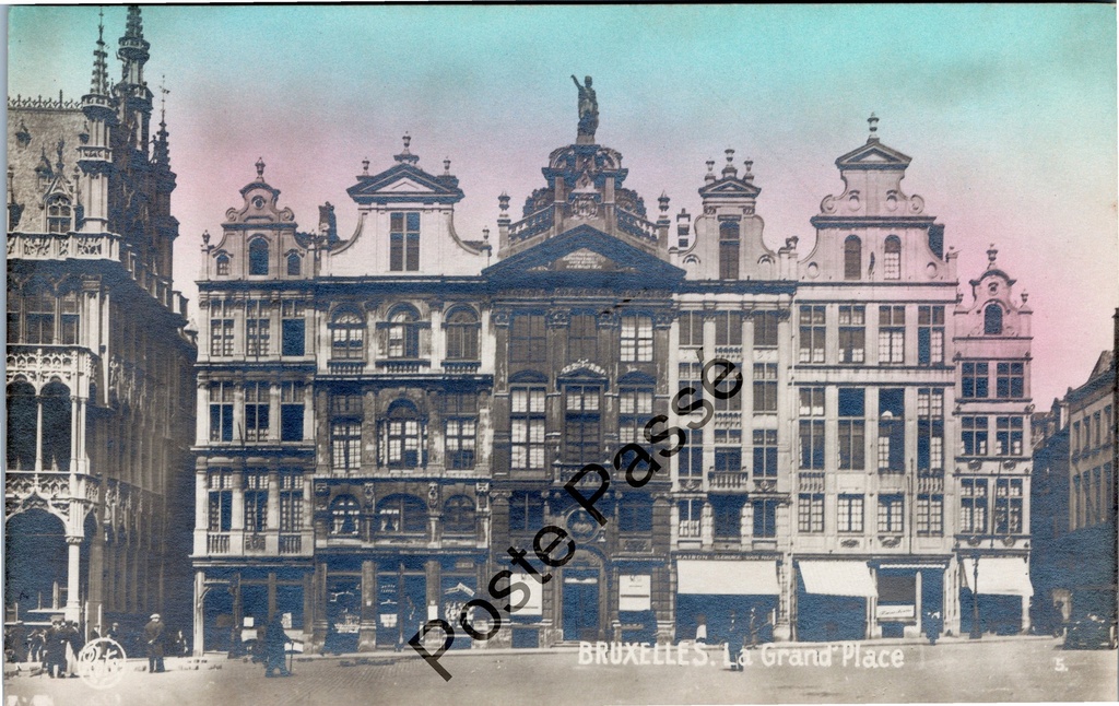 Brussel - "La Grand'Place" - Grote Markt met gildehuizen