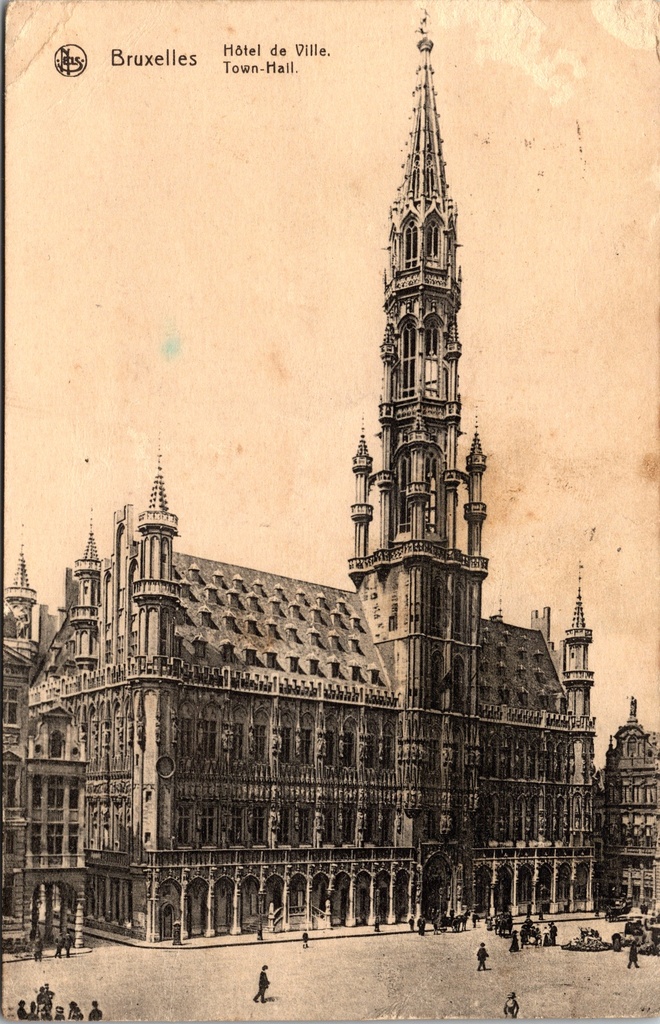 [img20251216_20073932] Brussels - "Hôtel de Ville" - Town hall with belfry on Grand-Place
