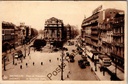 Brussels - "Place de Brouckère" - Stock exchange square with tram traffic and historic cityscape