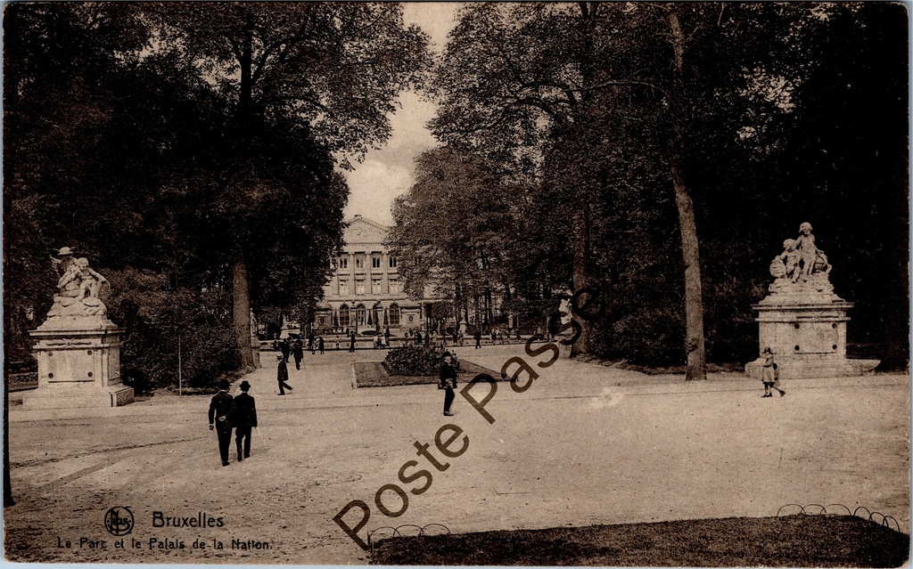[Brussel0298] Brussel - "Le Parc et le Palais de la Nation" - Park en Paleis der Natie