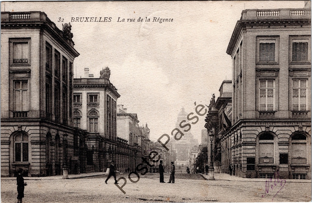 Brussel - "La rue de la Régence" - Regentschapsstraat