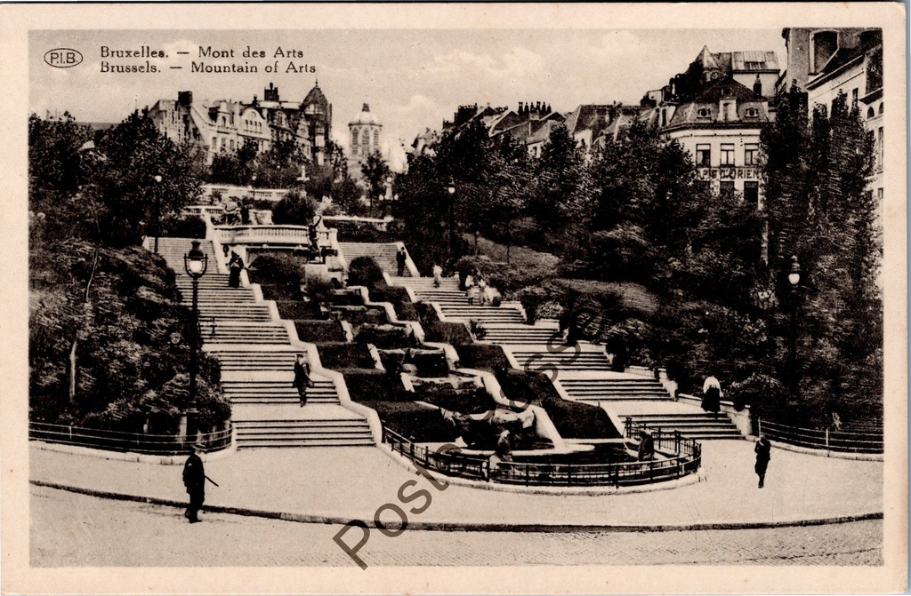 Brussel - "Mont des Arts" - Kunstberg