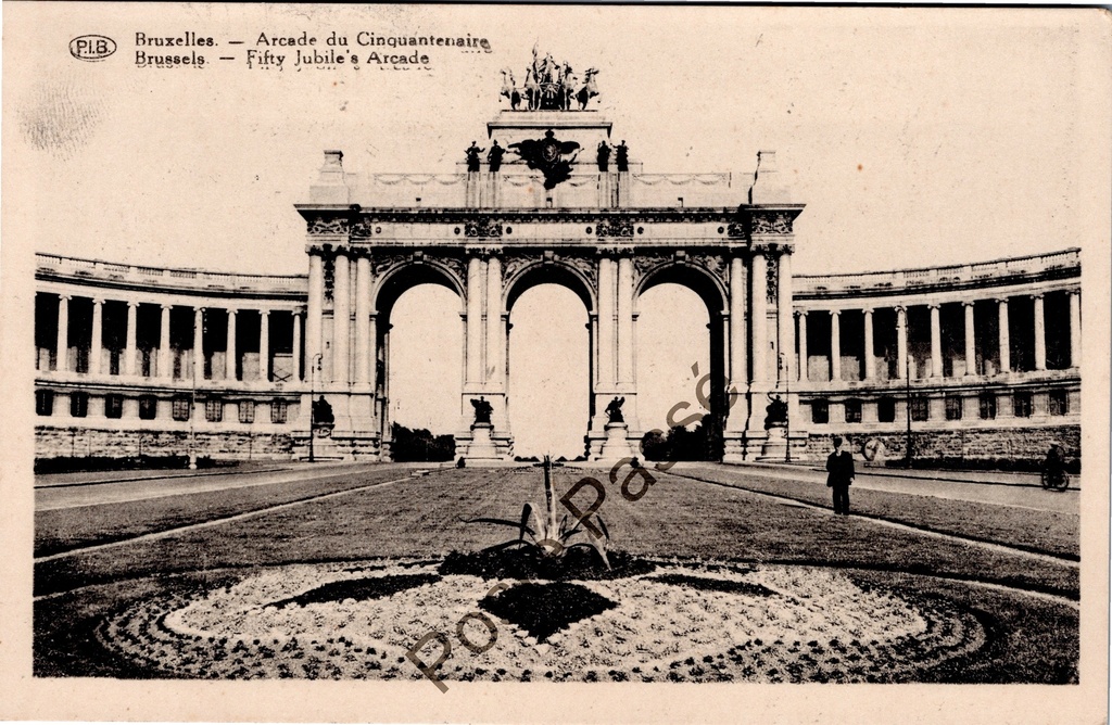 Brussel - "Arcade du Cinquantenaire" - Triomfboog van het Jubelpark