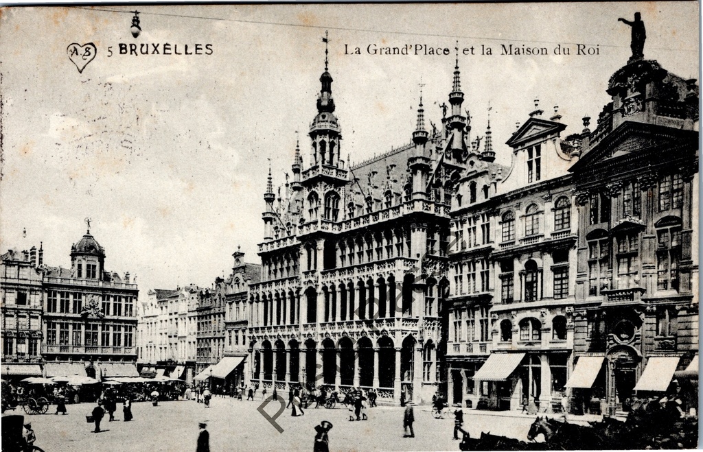 Brussel - "La Grand'Place et la Maison du Roi" - Grote Markt en Broodhuis