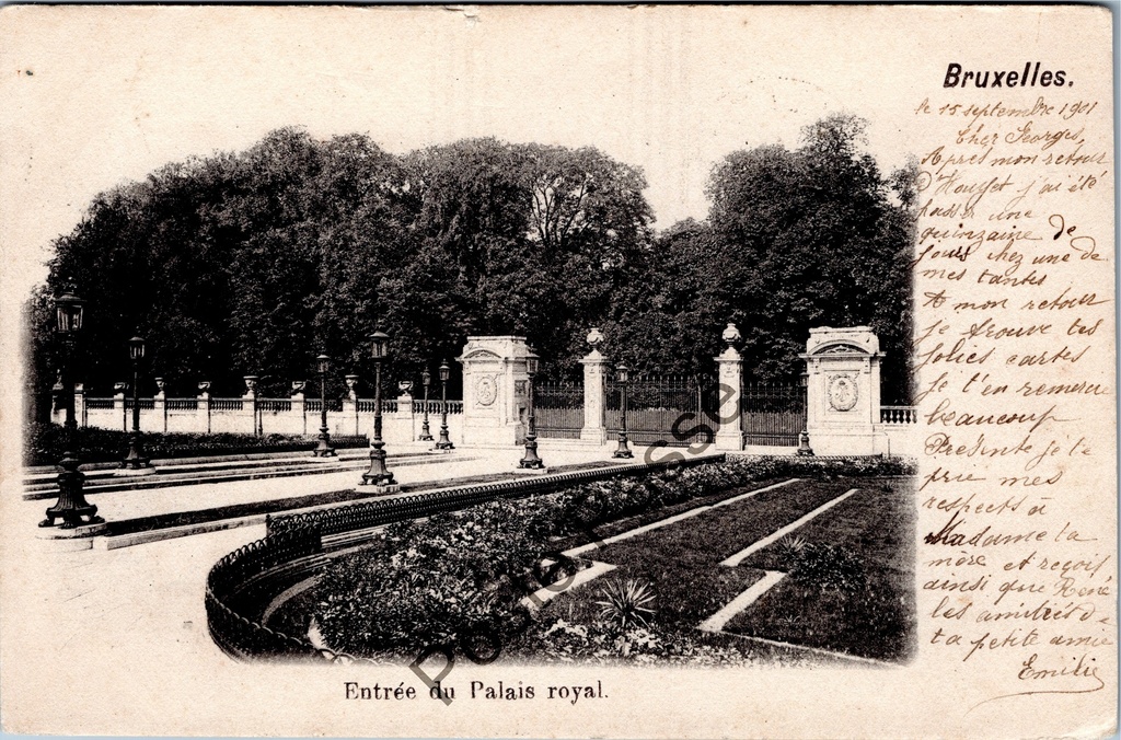 [Brussel0208] Brussels - "Entrée du Palais royal" - Entrance to the Royal Palace