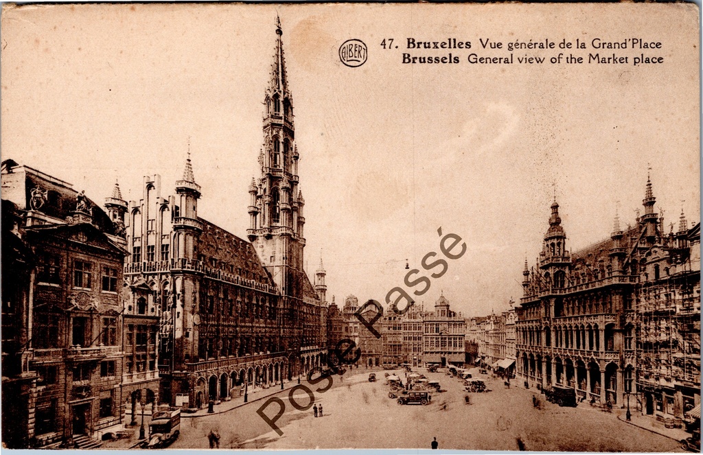 Brussel - "Vue générale de la Grand'Place" - Algemeen zicht op de Grote Markt